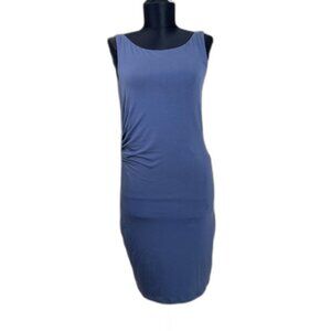 Toad & Co Women's Sleeveless Midi Dress S zip Pocket Outdoors Comfort stretch